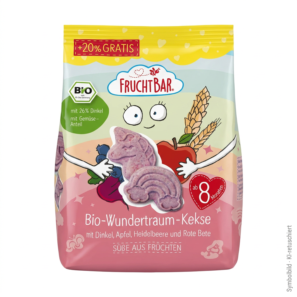 Bio, Wundertraum-Kekse, Kekse, mit Dinkel, Beeren