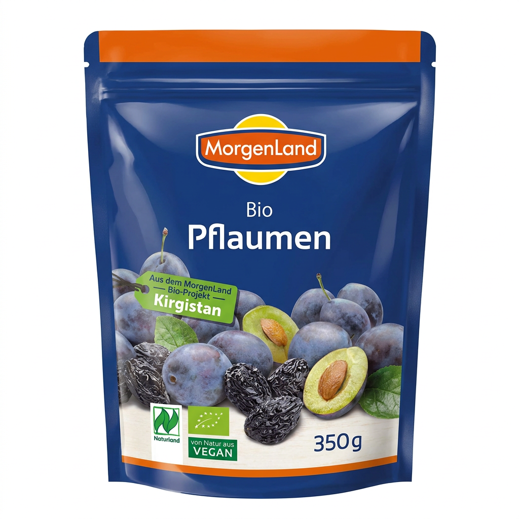 Pflaumen, Bio, Trockenfrüchte, Kirgisstan, 350g