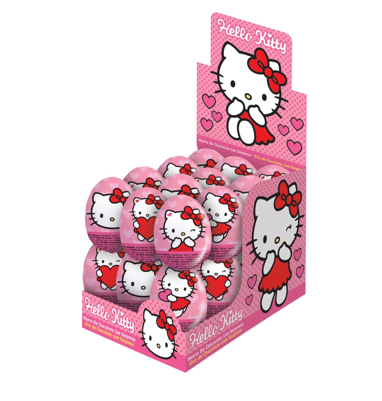 Hello Kitty Schoko-Überraschungsei 24x 20g Thekendisplay MHD 30.06.28