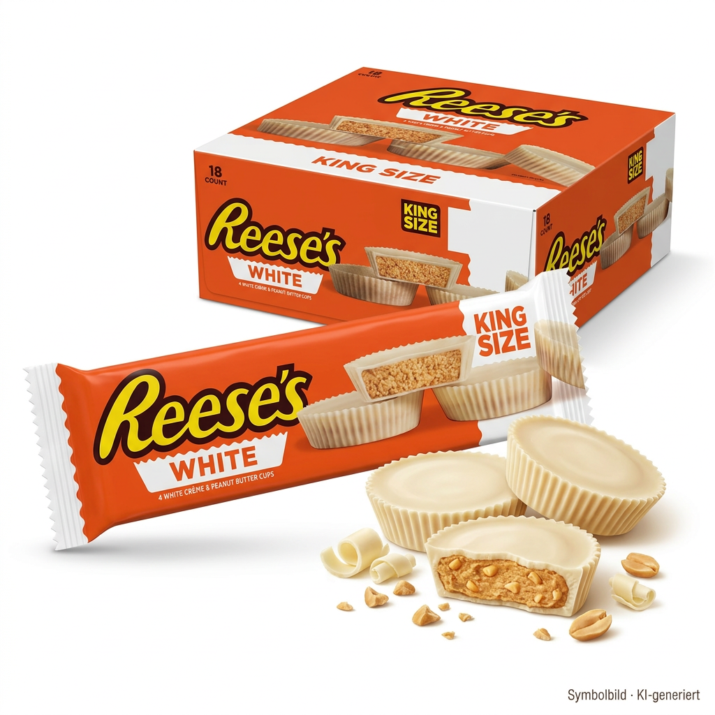 Reese's, White, Erdnussbutter, King Size, Verpackung