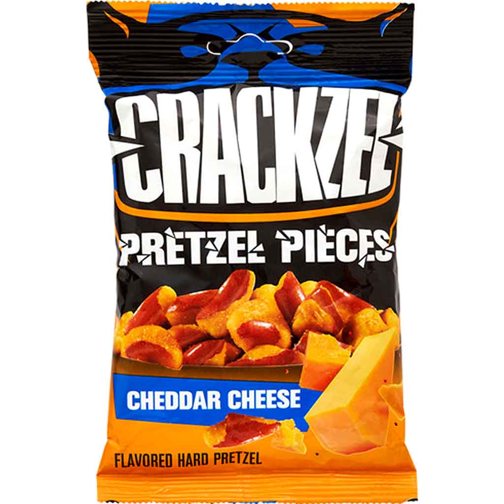 Crackzel Pretzel Pieces Bretzlstücke Cheddar Cheese 85g MHD 30.03.27
