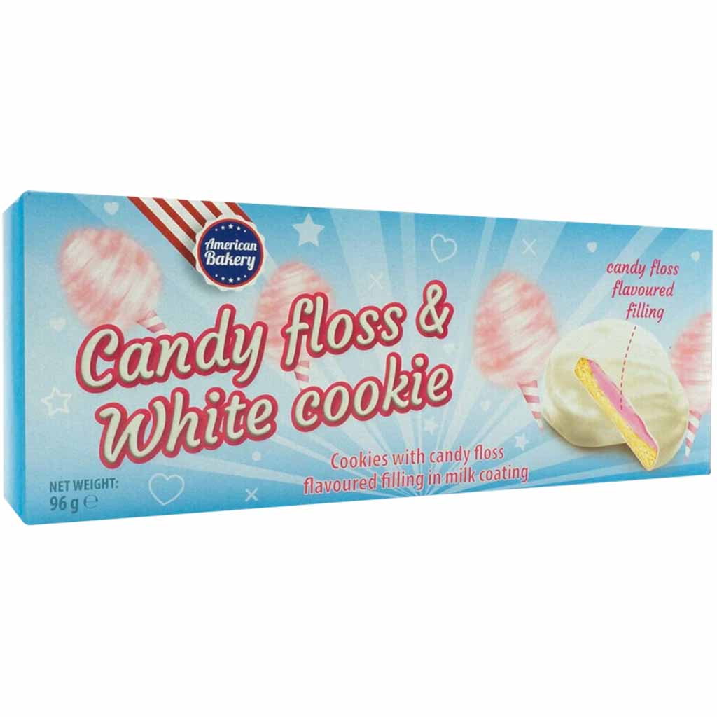 American Bakery Candy floss & White Cookie 96g MHD 13.04.27