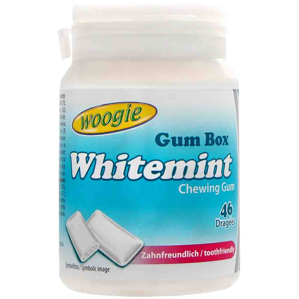 Woogie Kaugummi Whitemint zuckerfrei 64,4g MHD 26.11.27