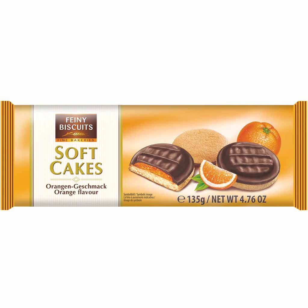 Feiny Biscuits Soft Cakes Orange 135g MHD 17.12.26
