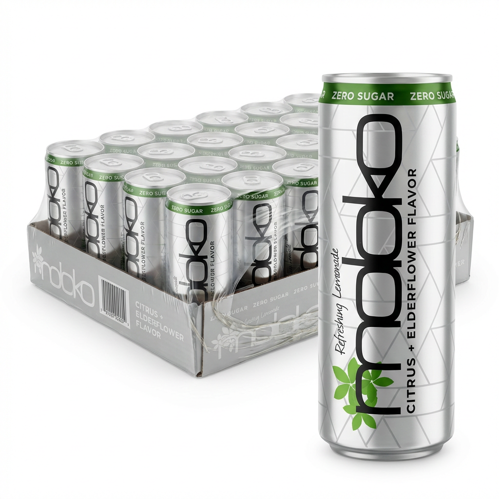 Energy drink, Zitrusgeschmack, Zero Zucker, Dose, Packung