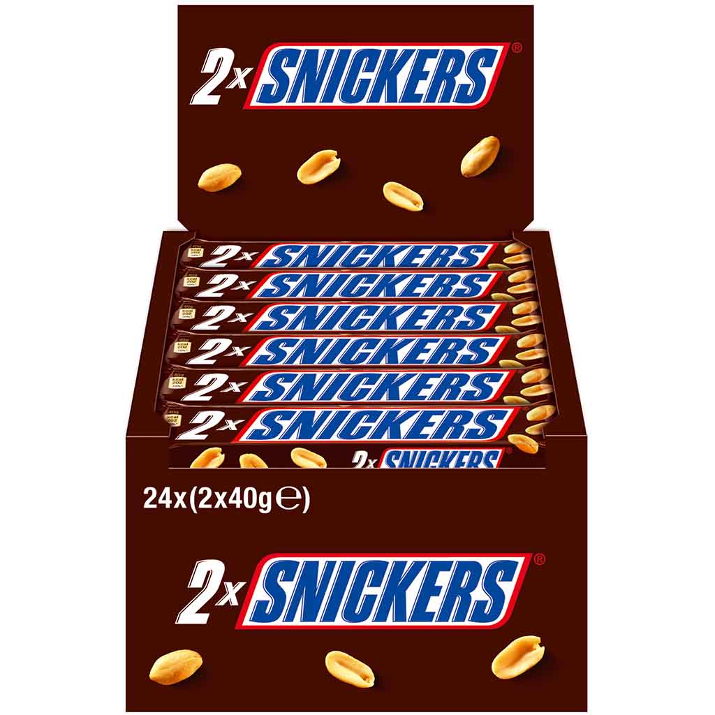 Snickers Doppelriegel 24x 80g=1920g MHD 18.04.27