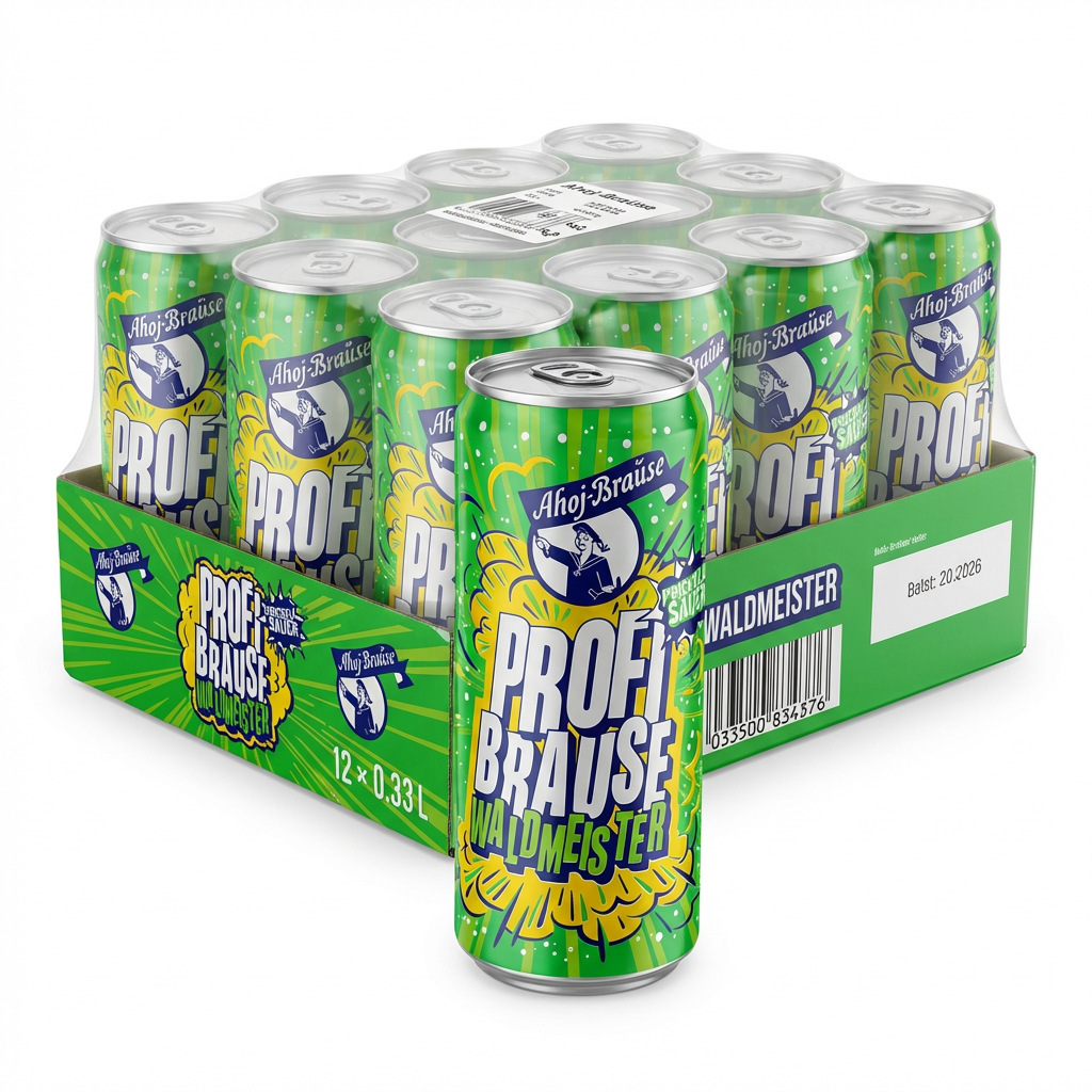 Bierdosen, 12er Pack, Grün, Alkoholfreies Getränk, Profi Brause