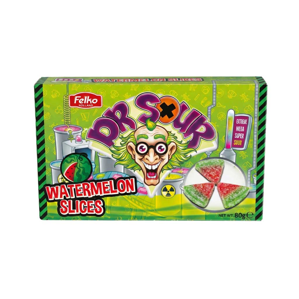 Wassermelone Scheiben, Snack, Süßigkeit, grüne Verpackung, 80 g