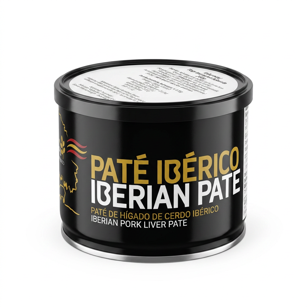 Iberian pork liver pâté, Pâté, Leberpastete, Dosenpastete, Iberisch