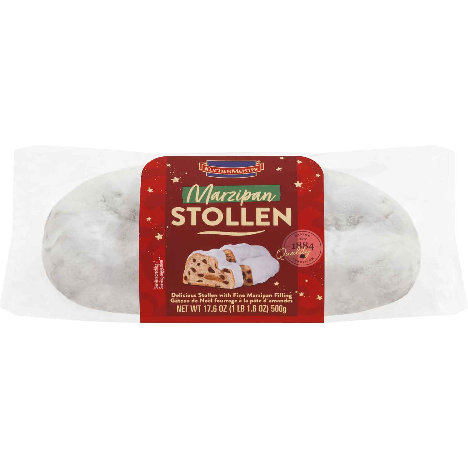 Kuchenmeister Stollen mit Edel-Marzipan 500g MHD 23.01.27