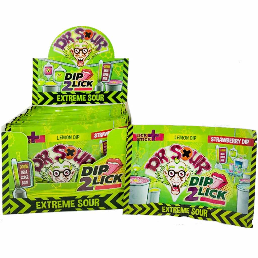 Dip, Extreme Sour, Lemon Dip, Strawberry Dip, Gummis/Bonbons