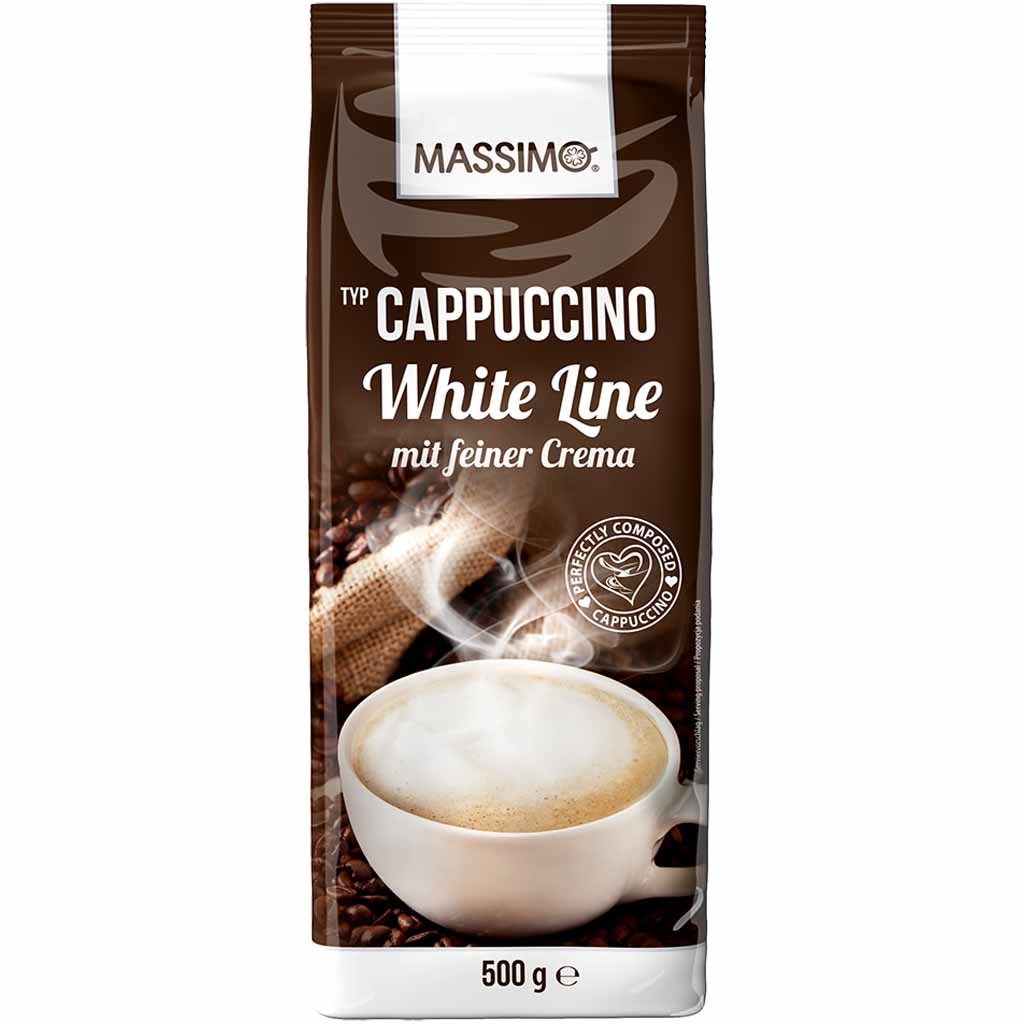 Massimo Cappuccino White Line 500g MHD 30.03.27