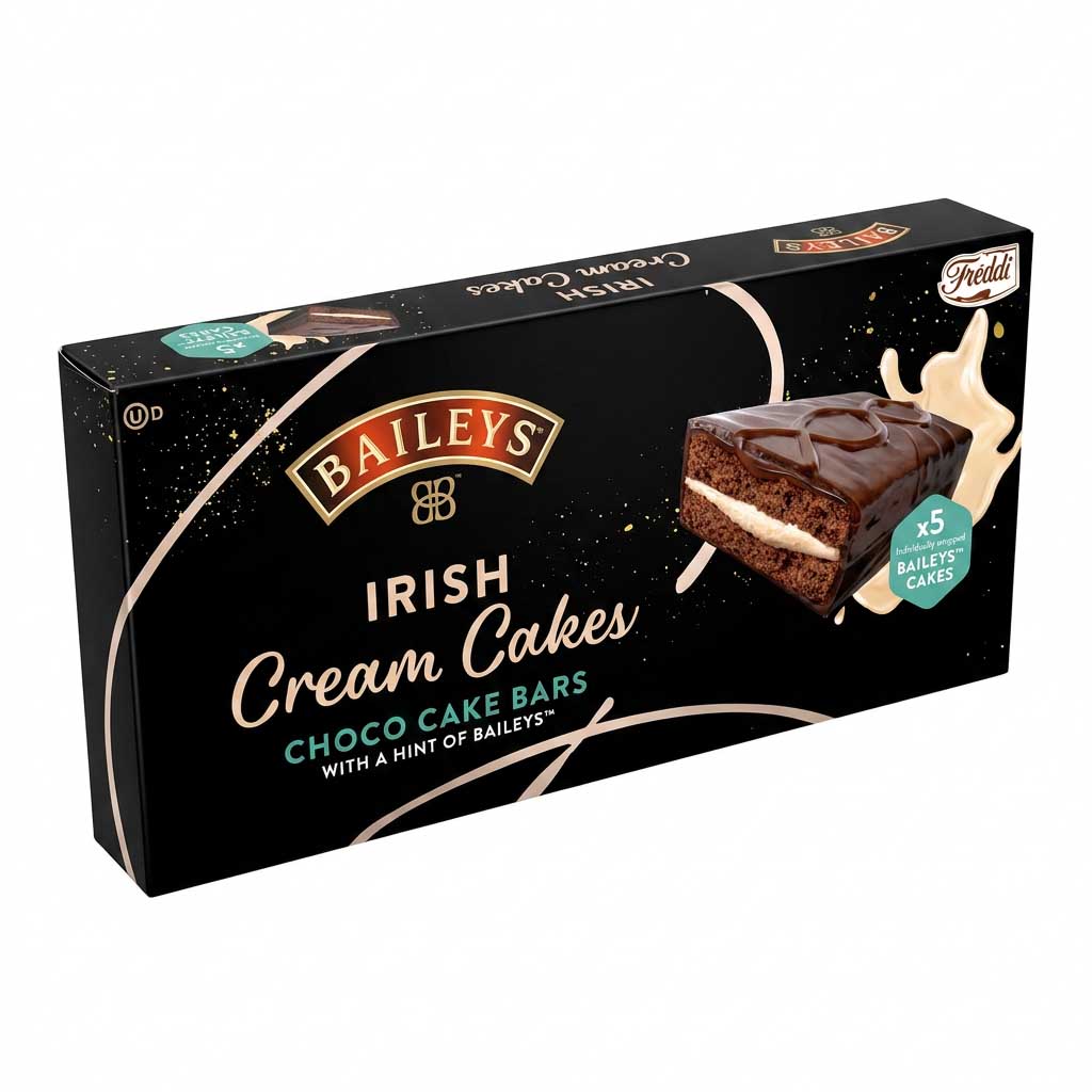 Baileys, Irish cream, Schokoladenkuchen, Kuchenriegel, Packung 5 Stk
