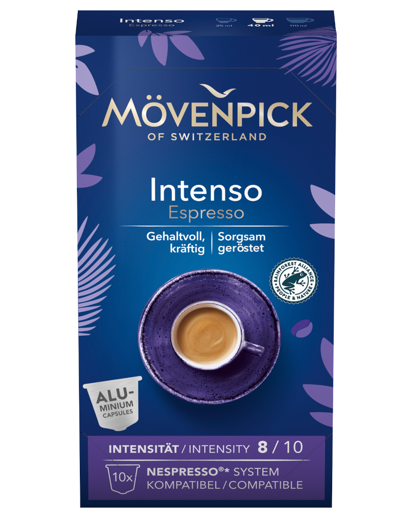 Kaffee, Espresso, Kaffeekapseln, Intenso, Mövenpick