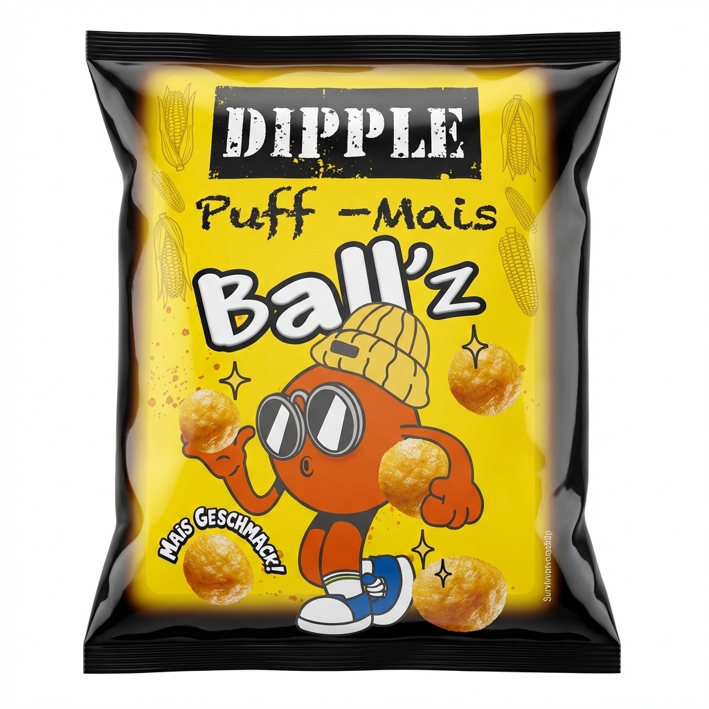 50x Dipple Puff-Mais Ballz 20g = 1000g