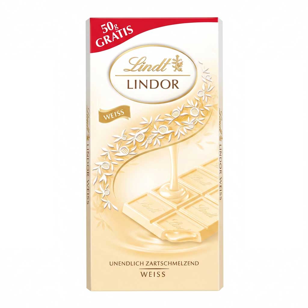 Schokolade, Lindor, Weiß, Tafel, Milchschokolade
