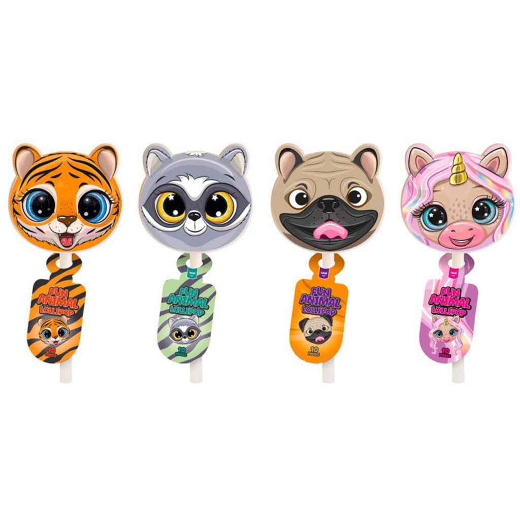 FunLab Fun Animal Lutscher 10er 80g