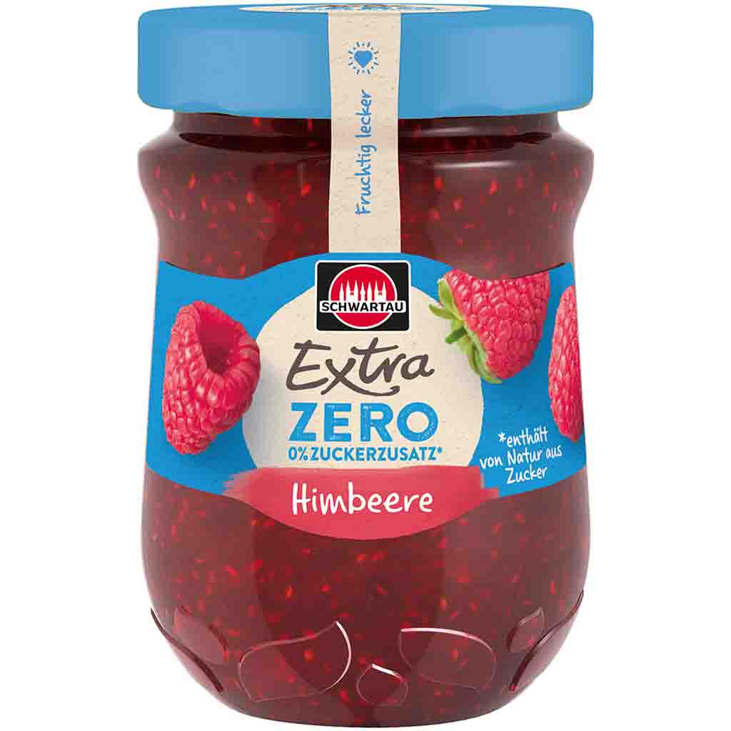 Himbeere, Himbeerkonfitüre, Glasbehälter, Fruchtkonfitüre, Zero Zuckerzusatz