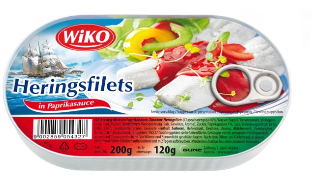 WIKO-Heringsfilet-Paprika-Sauce