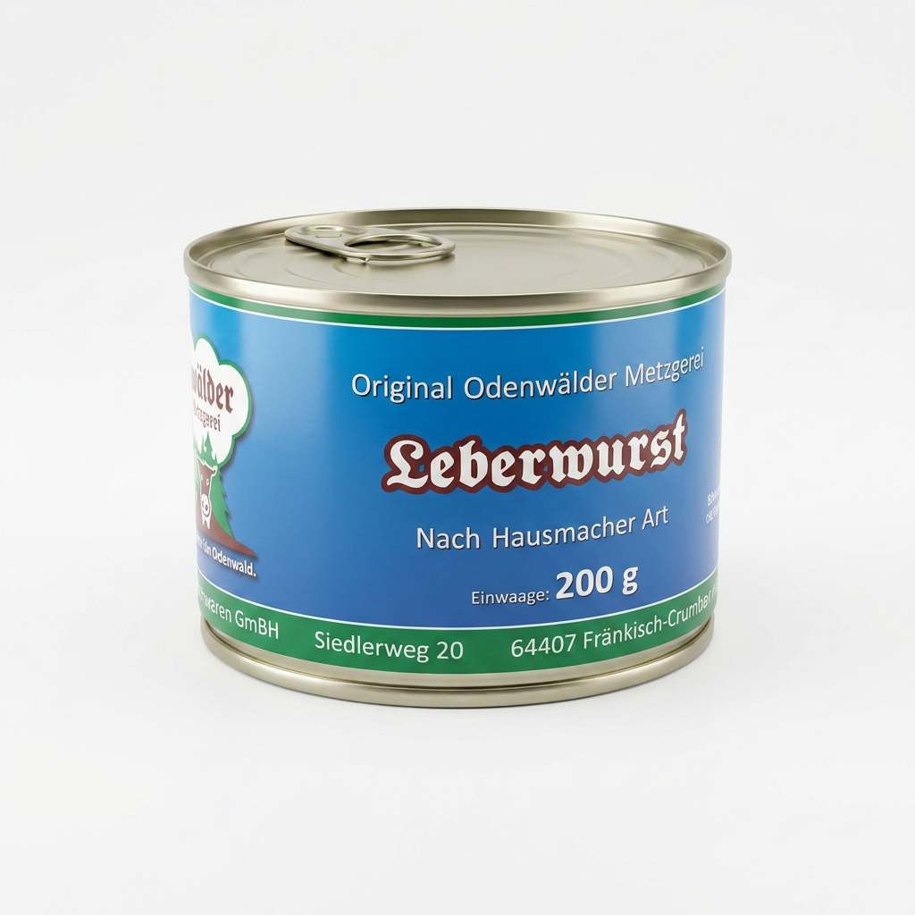 Dosen, Leberwurst, Metzgerei, 200 g, Blechdose