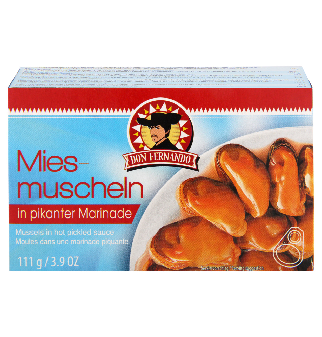 Don Fernando Miesmuscheln in pikanter Marinade 111g MHD 22.05.29