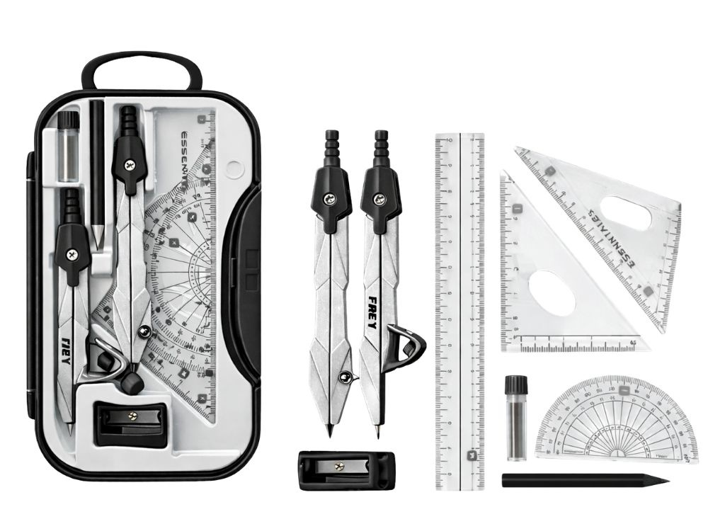 Schablone, Taschenwerkzeug, Geometrie-Set, Bleistiftspitze, Linealset