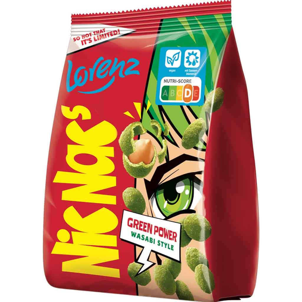 NicNacs Green Power Wasabi Style 110g MHD 22.06.26