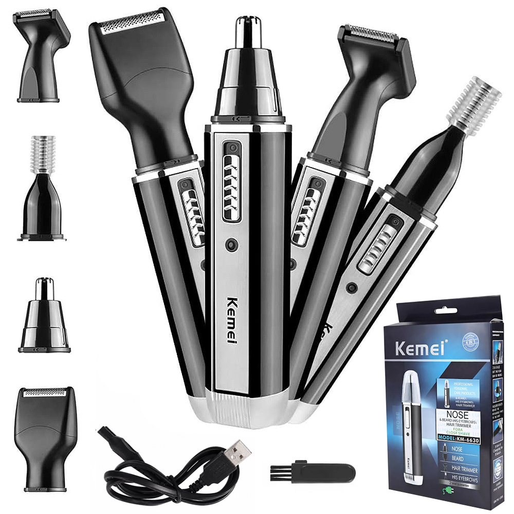 Elektrischer Haarschneider, Trimmer Set, Nasen-Ohren-Trimmer, USB-Kabel, Verpackung/Box
