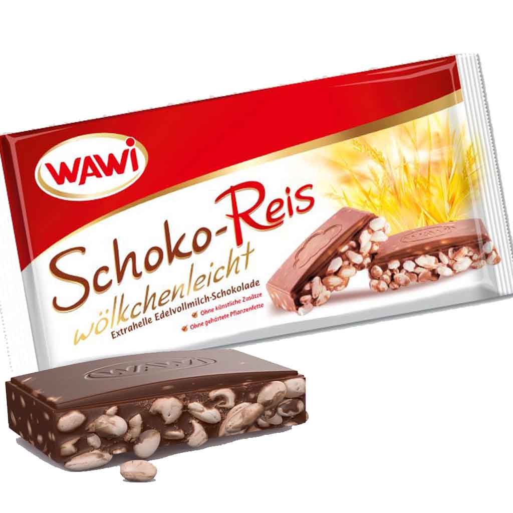 30x Wawi Schoko-Reis wölkchenleicht Vollmilch á 40g=1,2kg MHD 30.06.27