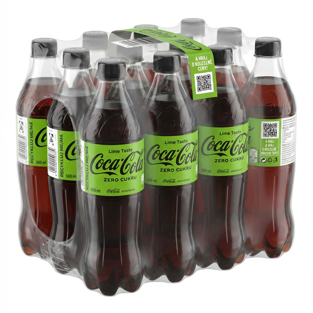 Cola, Coca-Cola, Zero Zucker, Mehrwegflaschen, Kasten 6x500 ml