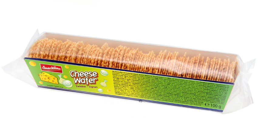 Snackline Käsewaffeln Zwiebel 100g MHD 12.05.27