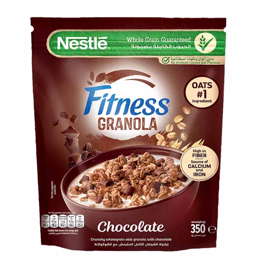 Fitness Granola, Schoko, Oats, Haferflocken, Frühstück