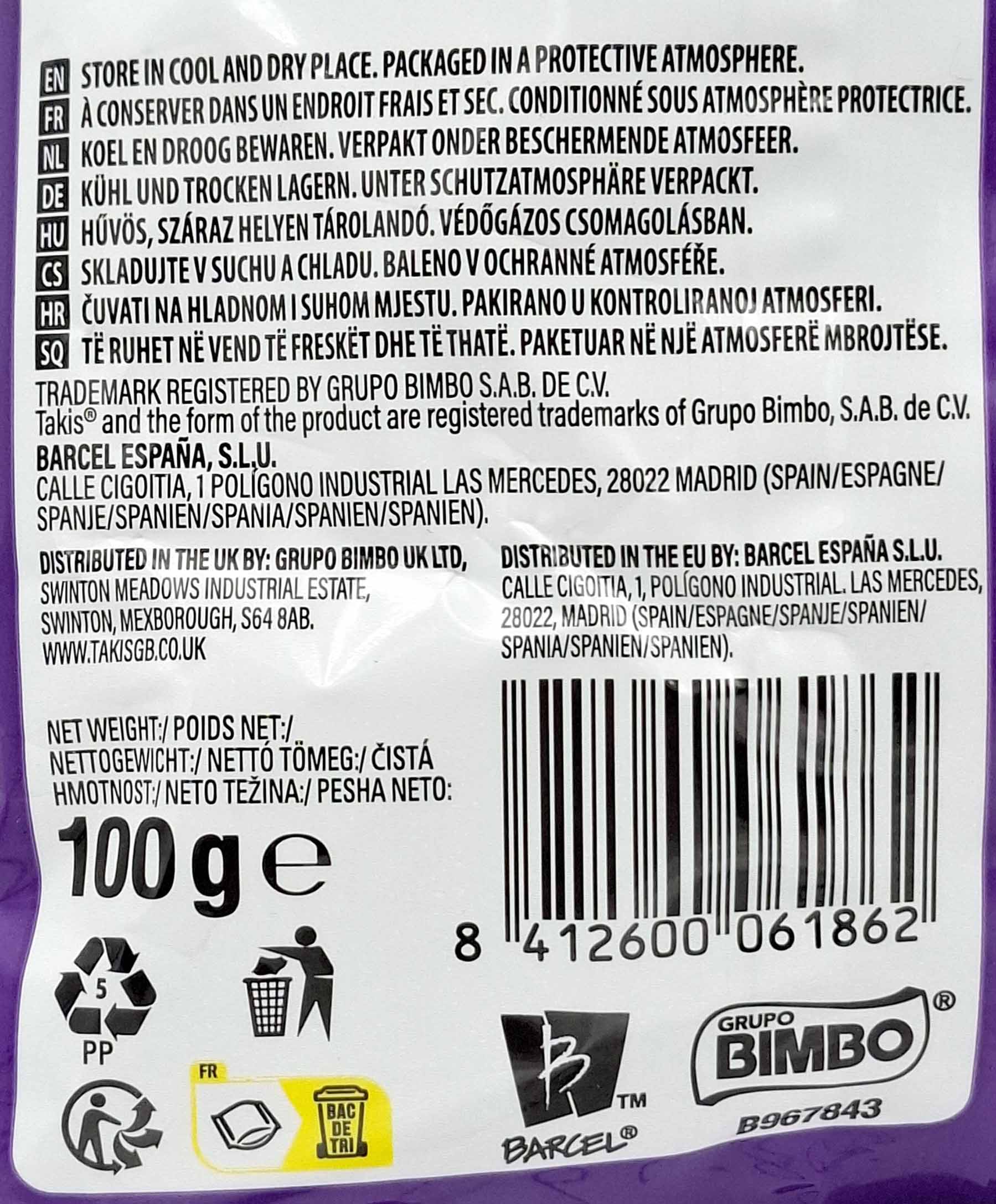 100 g, barcode, recyle symbol, verpackung, tütenprodukt