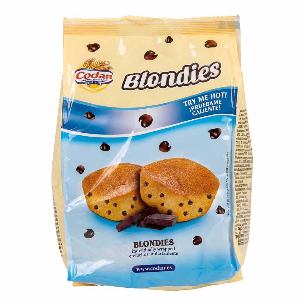 Blondies, Kekse, Schokoladenstücke, Mini-gefüllt, Beutelpackung