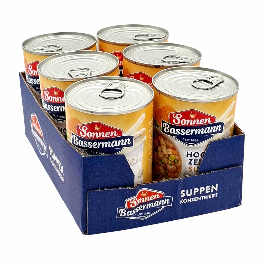 Suppe, Konservendose, Dosenpack, Sonnen Bassermann?, Konserven