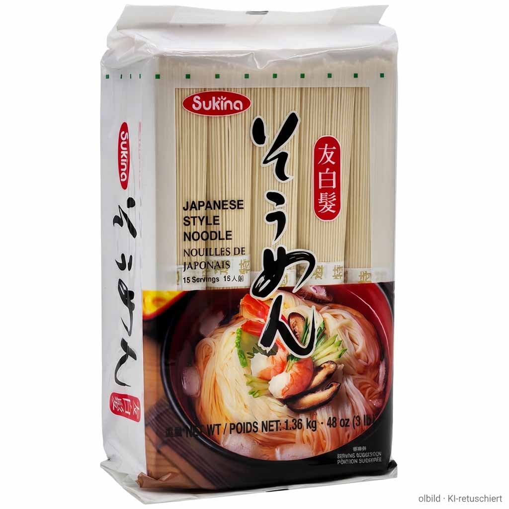 Japanisch Stil, Nudeln, Instant, Sukina, Verpackung