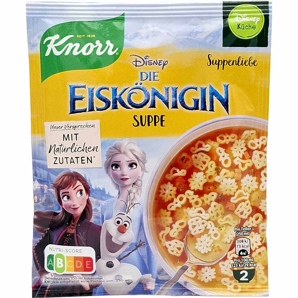 Knorr Suppe, Disney Die Eiskönigin, Suppenbeutel, Nudeln (Suppe), Zutaten Naturbelassen