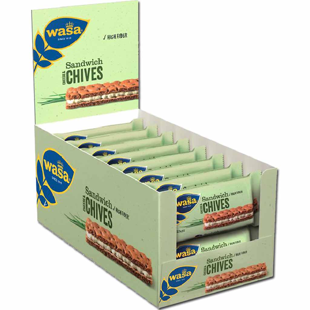 Wasa Knäckebrot Sandwich Cheese & Chives 24x37g=888g MHD 31.10.26