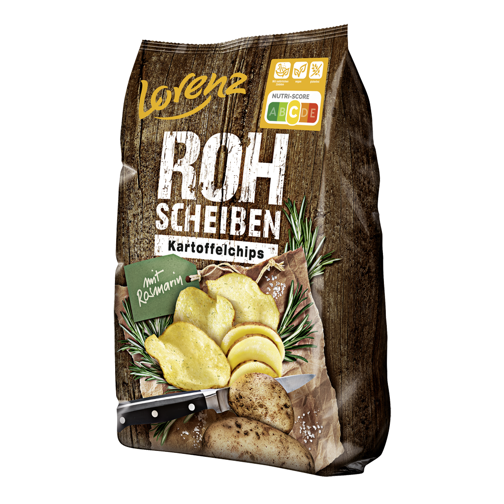 Lorenz Rohscheiben Kartoffelchips Rosmarin 120g MHD 20.07.26