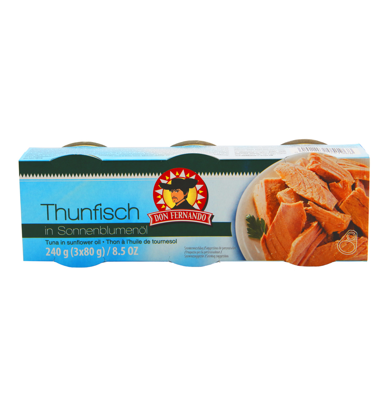 Don Fernando Thunfisch in Sonnenblumenöl 240g (3x80g) MHD 19.01.31