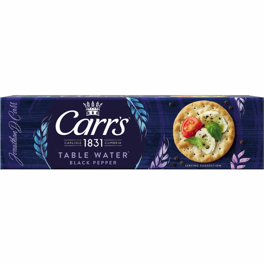 Carr's Table Water Black Pepper Kräcker 125g