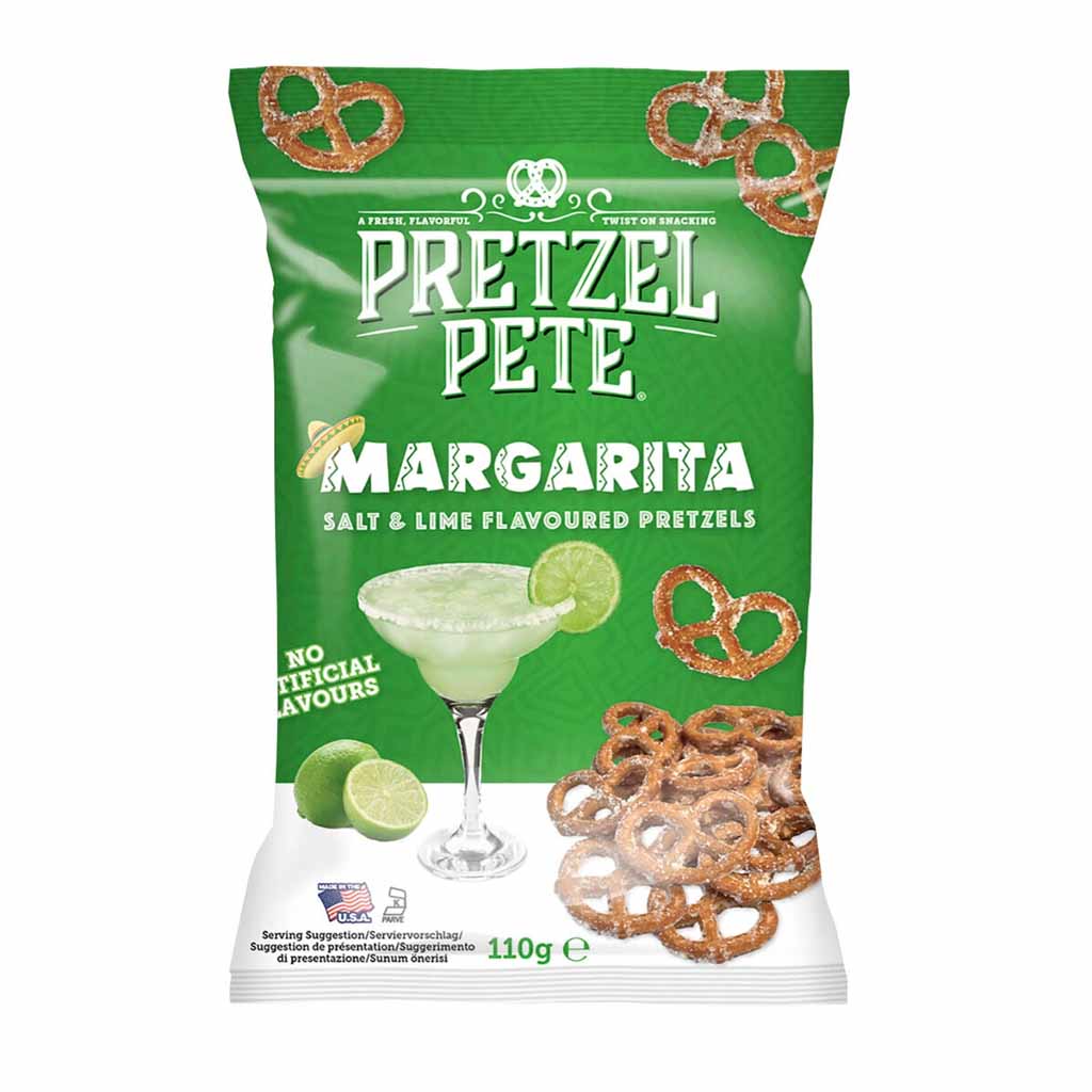 Margarita, Salz & Limette, Brezeln, Snack, Grüne Verpackung