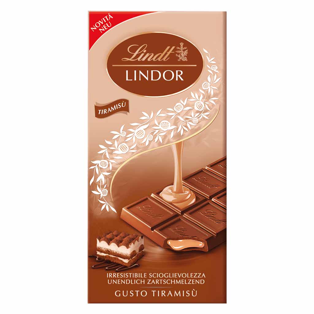 Schokoladentafel, Lindt Lindor, Tiramisu, Milchschokolade, Chocolat