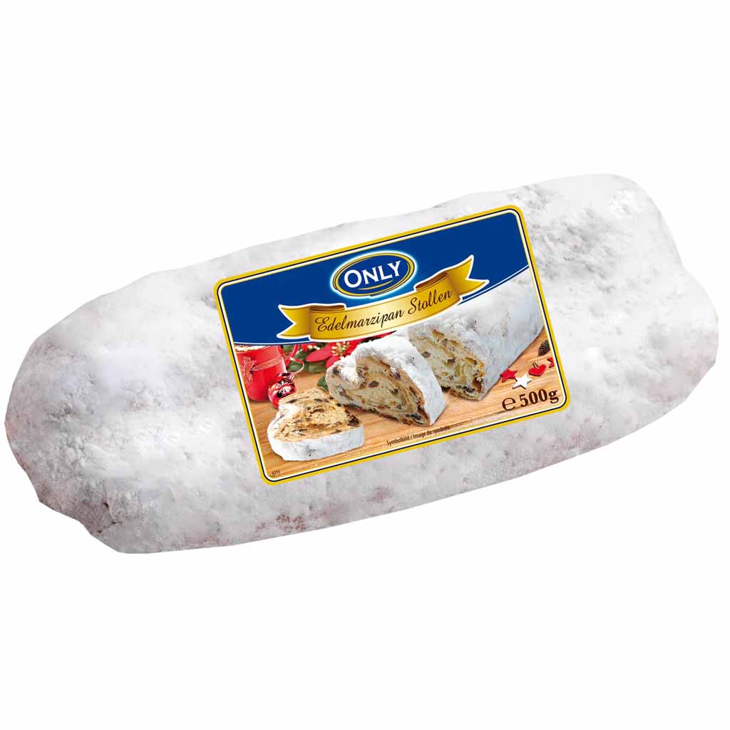 Only Edelmarzipanstollen 500g MHD 29.01.27