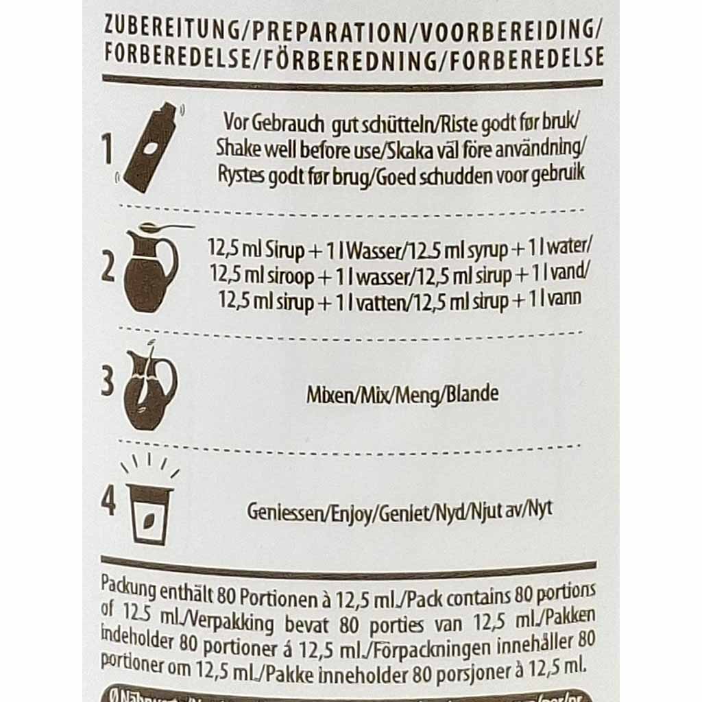 Anweisungen, Verpackung, mehrsprachig, Messung, Portion