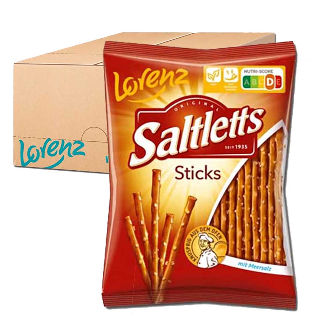 Saltsticks, Sticks, Snack, Brezelstangen, Mit Meersalz