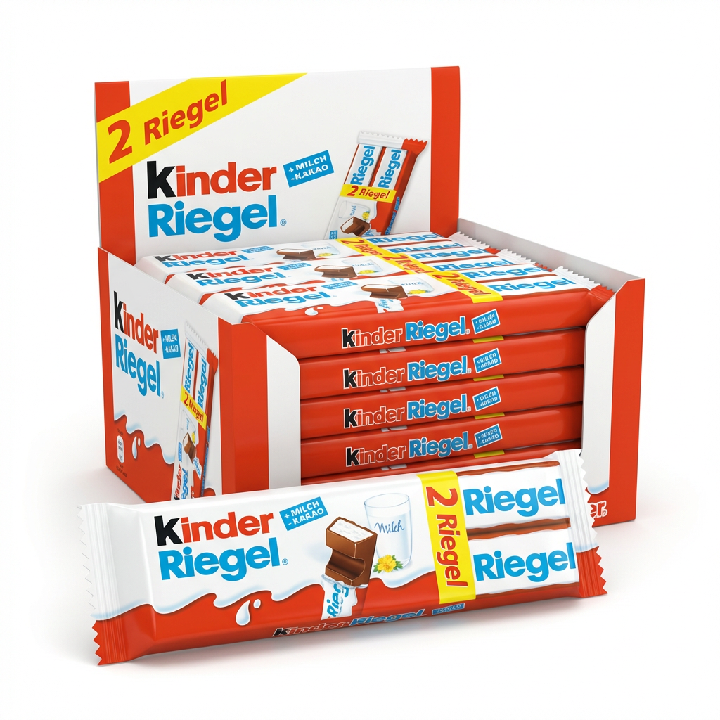 Schokoriegel, Kinder, Milchschokolade, Riegel, Packung