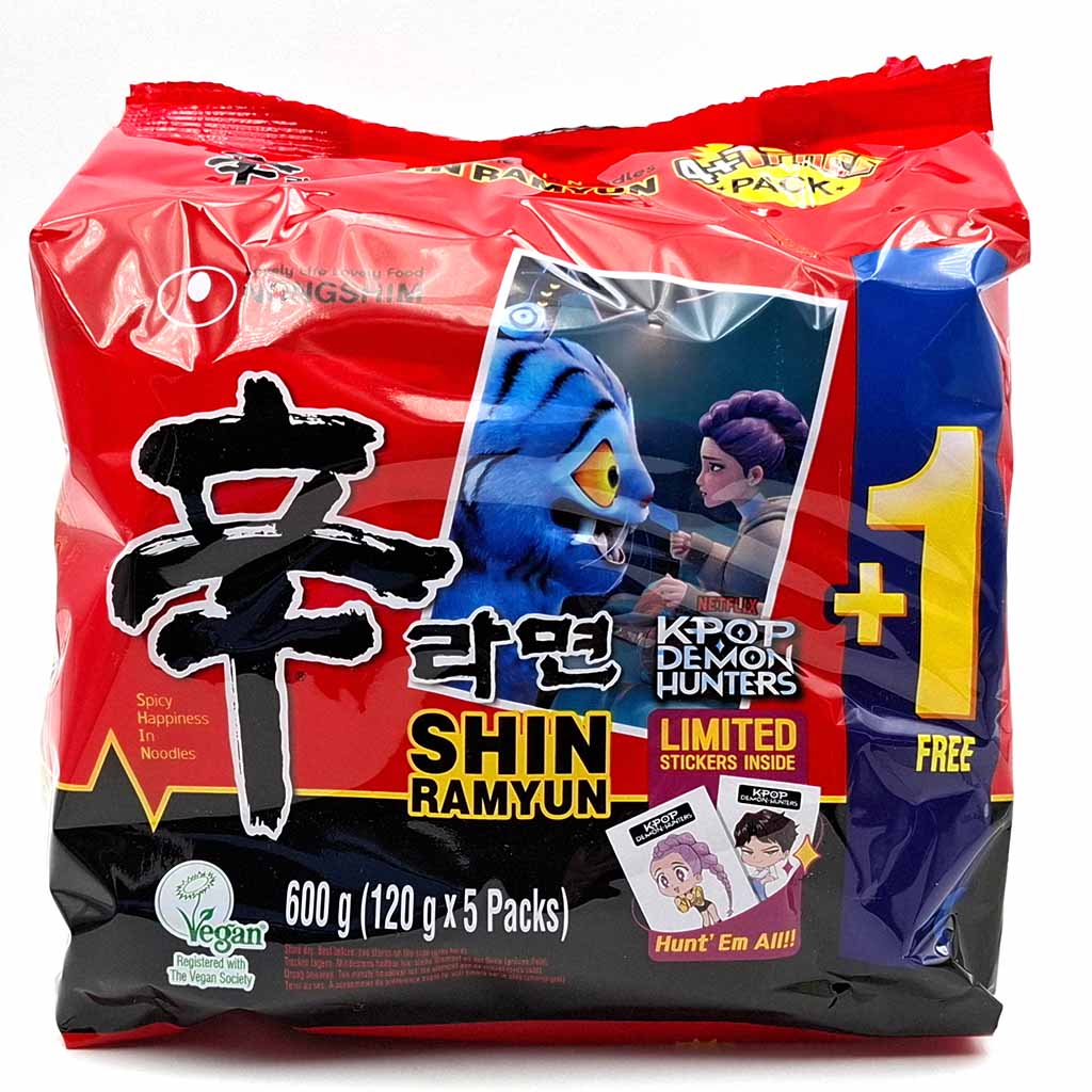 Instantnudeln, Nudelpackung, Shin Ramyun, Würzig, Vegetarisch