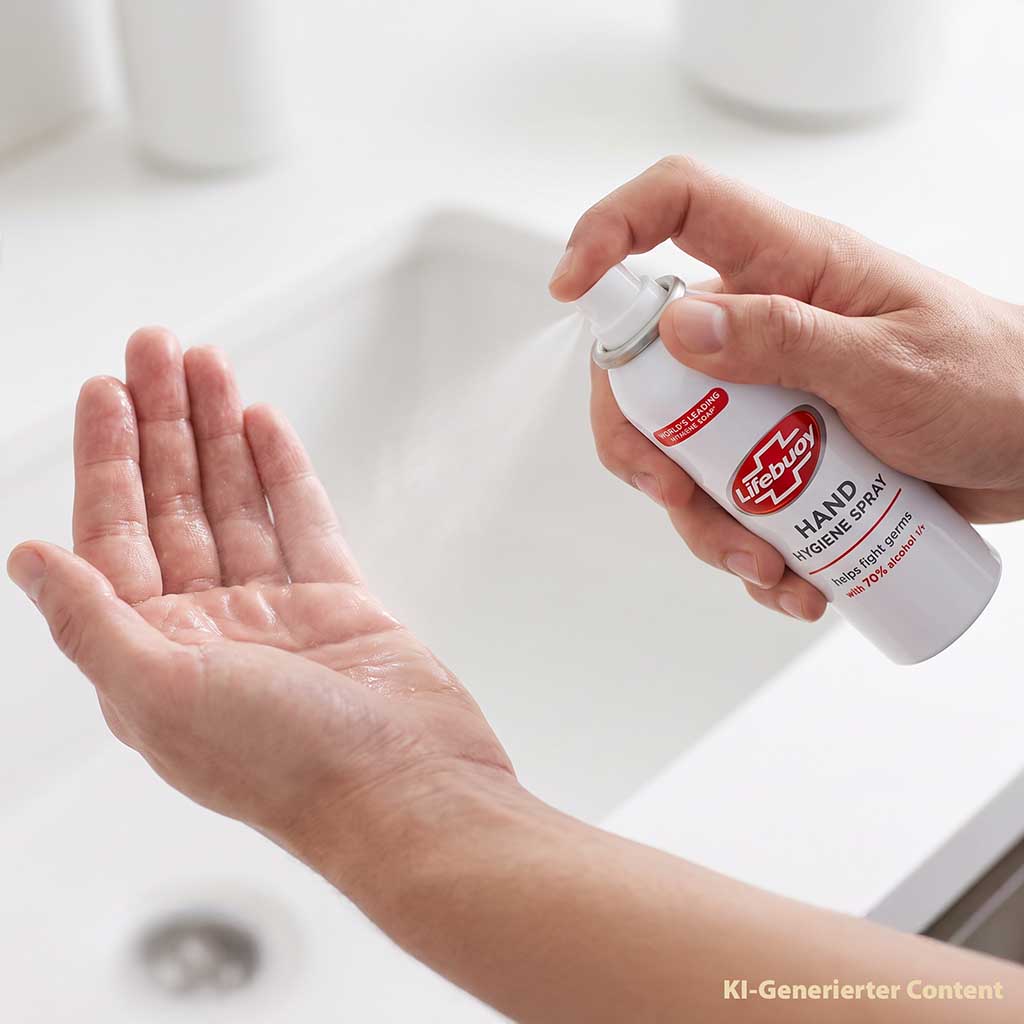 Handdesinfektion, Sprühflasche, Handgel, weiße Flasche, Pumpenspray
