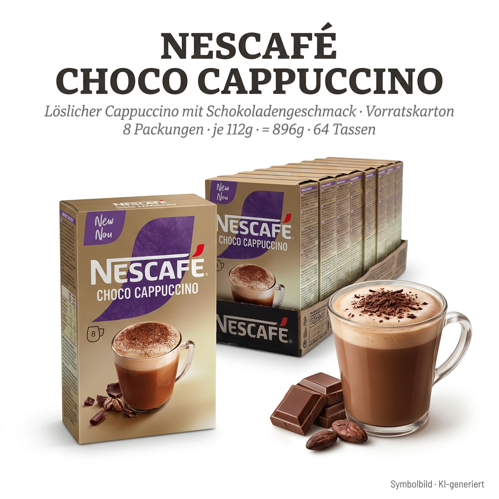 Kaffee, Kakao, Cappuccino, Tafel Schokolade, Becher